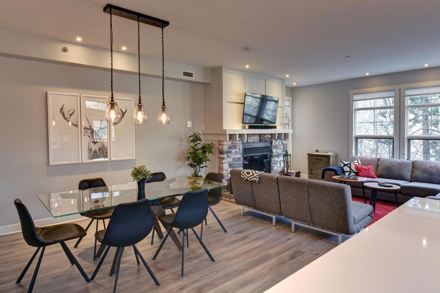 Апартаменты Tremblant Prestige - Les Eaux 207-2 Мон-Трамблан Экстерьер фото